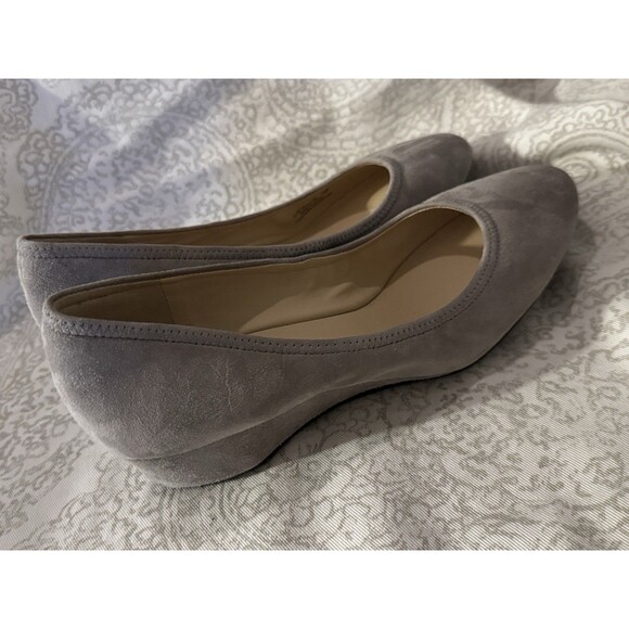 Cole Haan  grand os Shoes Wedges Women Size 10.B Gray Suede Slip On - Picture 7 of 16